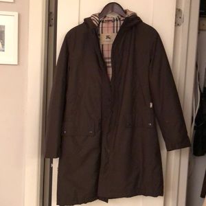 Burberry jacket with fur hood